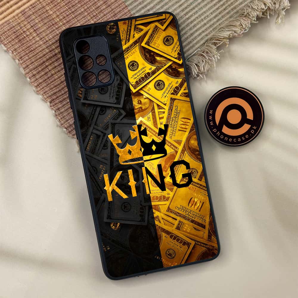 Samsung Galaxy A71 - King Series V 2.0  Series - Premium Metal Printed soft Bumper shock Proof Case
