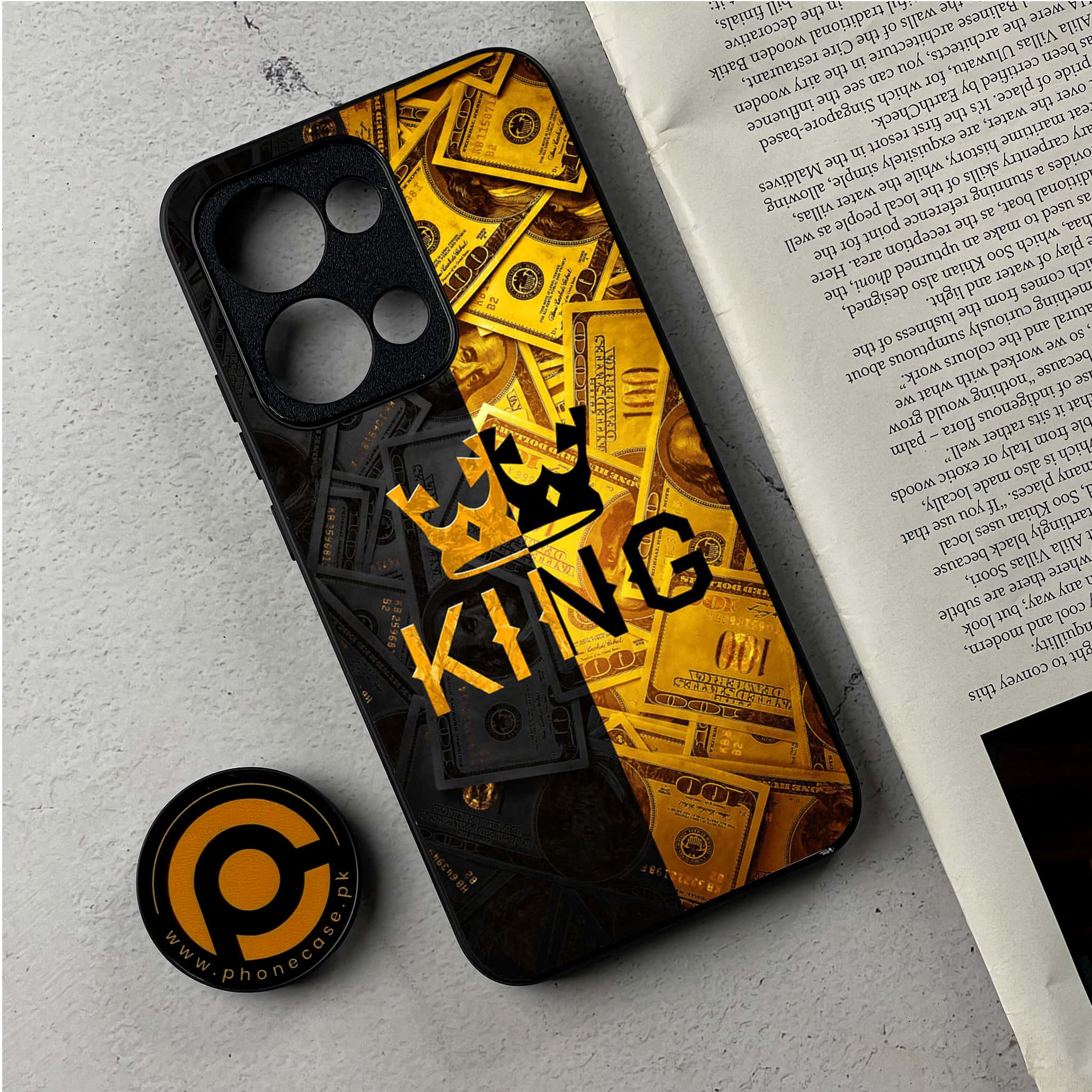 Oppo Reno 13 - King 2.0 Series - Premium Metal Printed Soft Bumper Shockproof Case