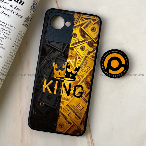 Realme C30 - King Design 9  - Premium Printed Glass soft Bumper shock Proof Case CS-16126