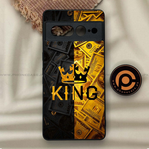Google Pixel 7 Pro - King Design 9 - Premium Metal Printed soft Bumper Shock Proof Case