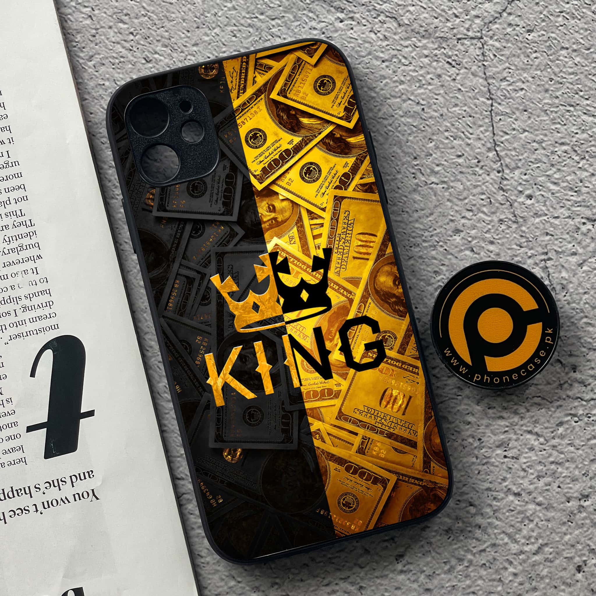 iPhone 11  King Series v2.0 Premium Printed Glass soft Bumper shock Proof Case