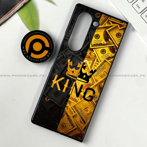 Samsung Galaxy Z Fold 6 - King 2.0 Design 9  Premium Printed Metal soft Bumper shock Proof Case  CS-37824
