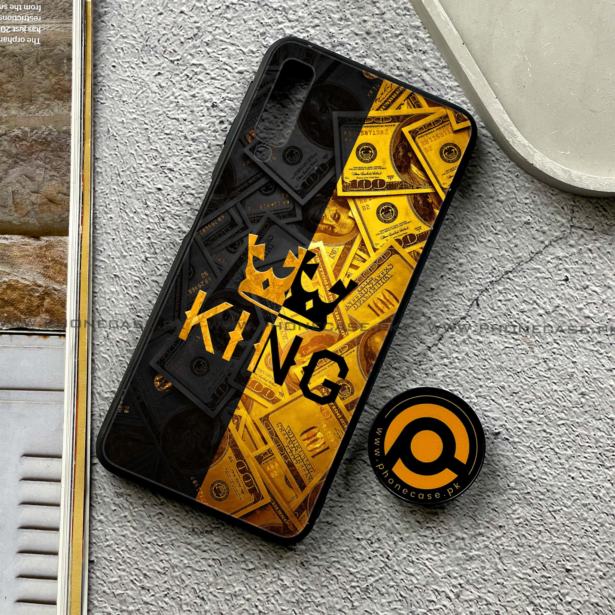 Galaxy A7 2018 - King 2.0 Series - Premium Printed Metal soft Bumper shock Proof Case