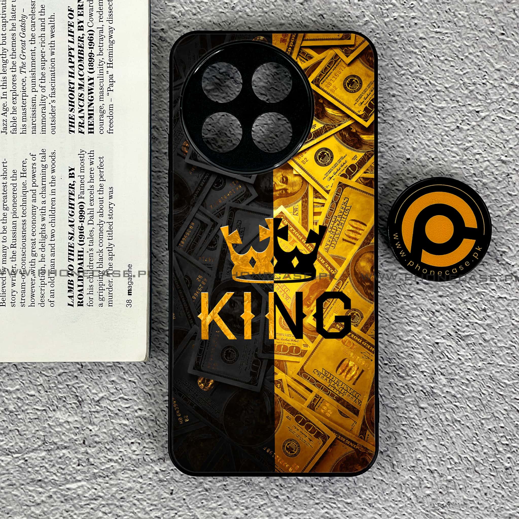 OnePlus 13R - King 2.0 Series - Premium Printed Glass soft Bumper shock Proof Case