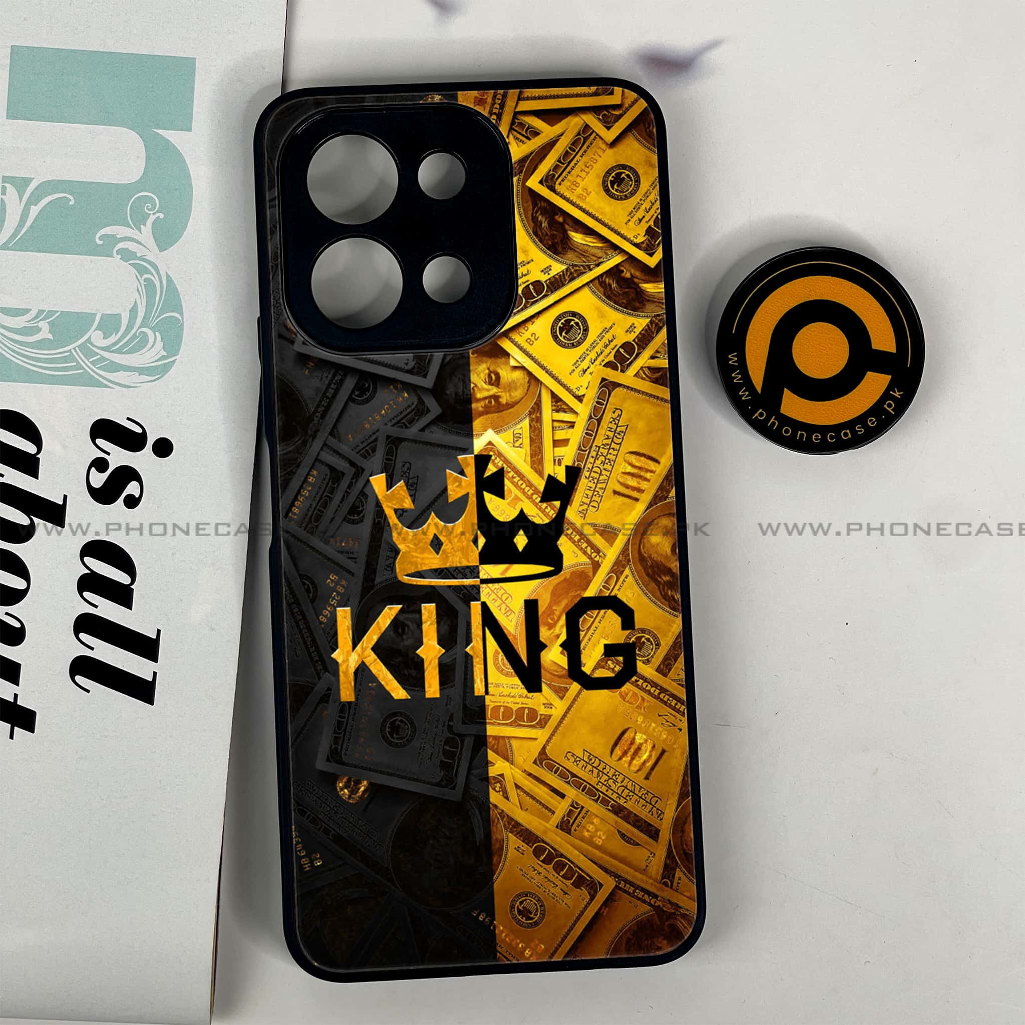 Vivo Y28 - King 2.0 Series - Premium Printed Glass soft Bumper shock Proof Case