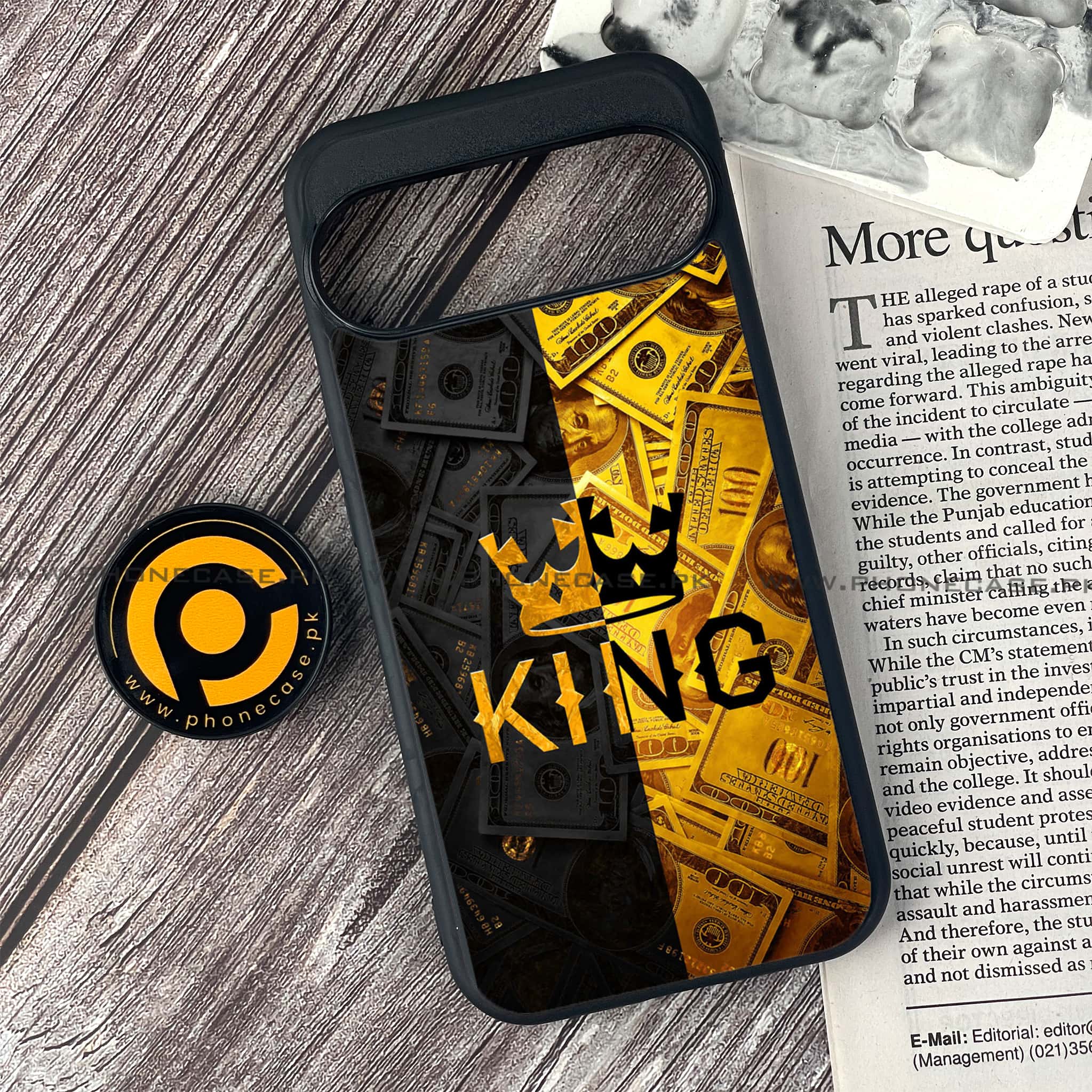 Google Pixel 9 Pro - King 2.0 Series - Premium Metal Printed soft Bumper Shock Proof Case
