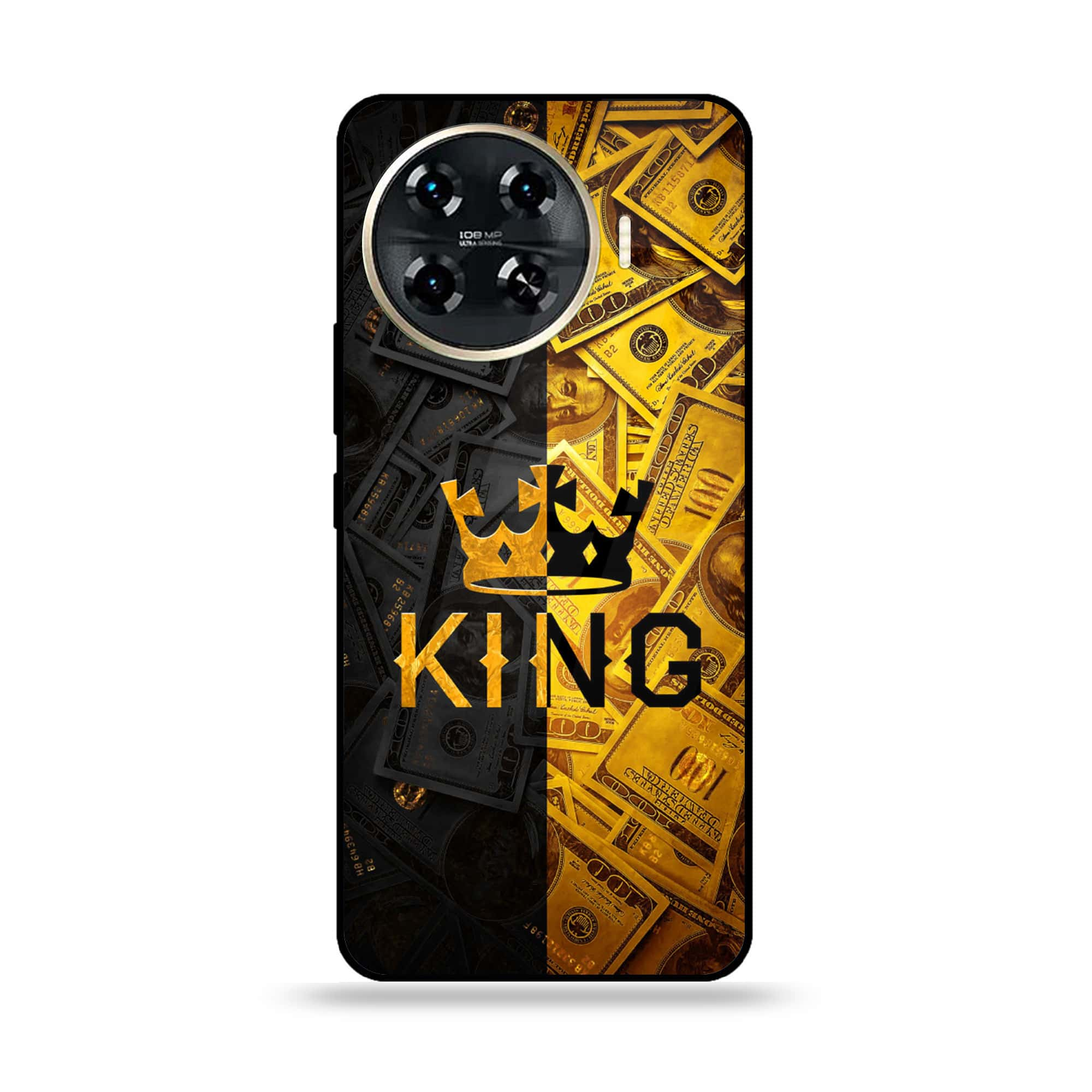 Tecno Spark 20 pro plus - King 2.0 Series - Premium Printed Glass soft Bumper shock Proof Case