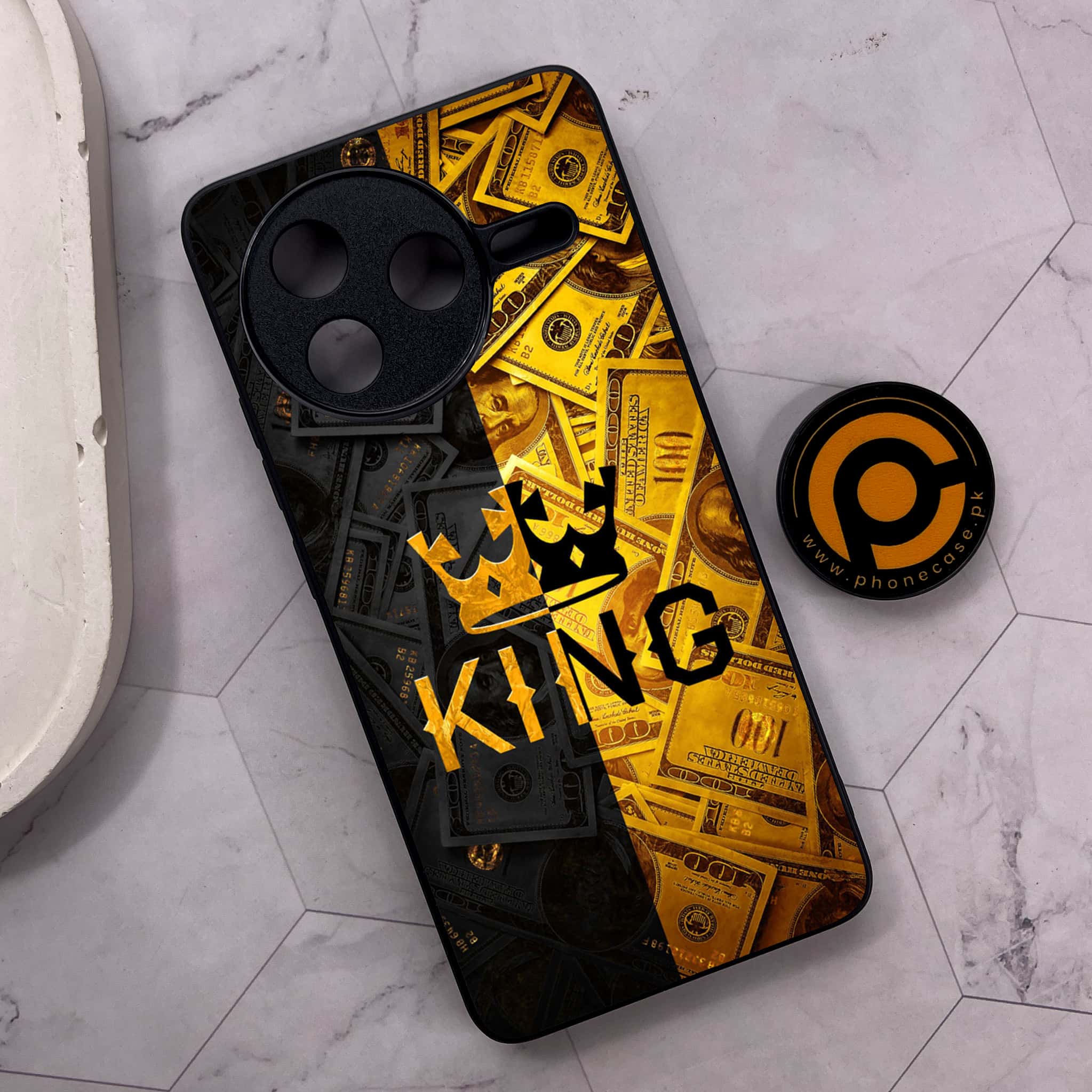 Xiaomi Poco F7 Pro 5G - King 2.0 Series - Premium Metal Printed soft Bumper shock Proof Case