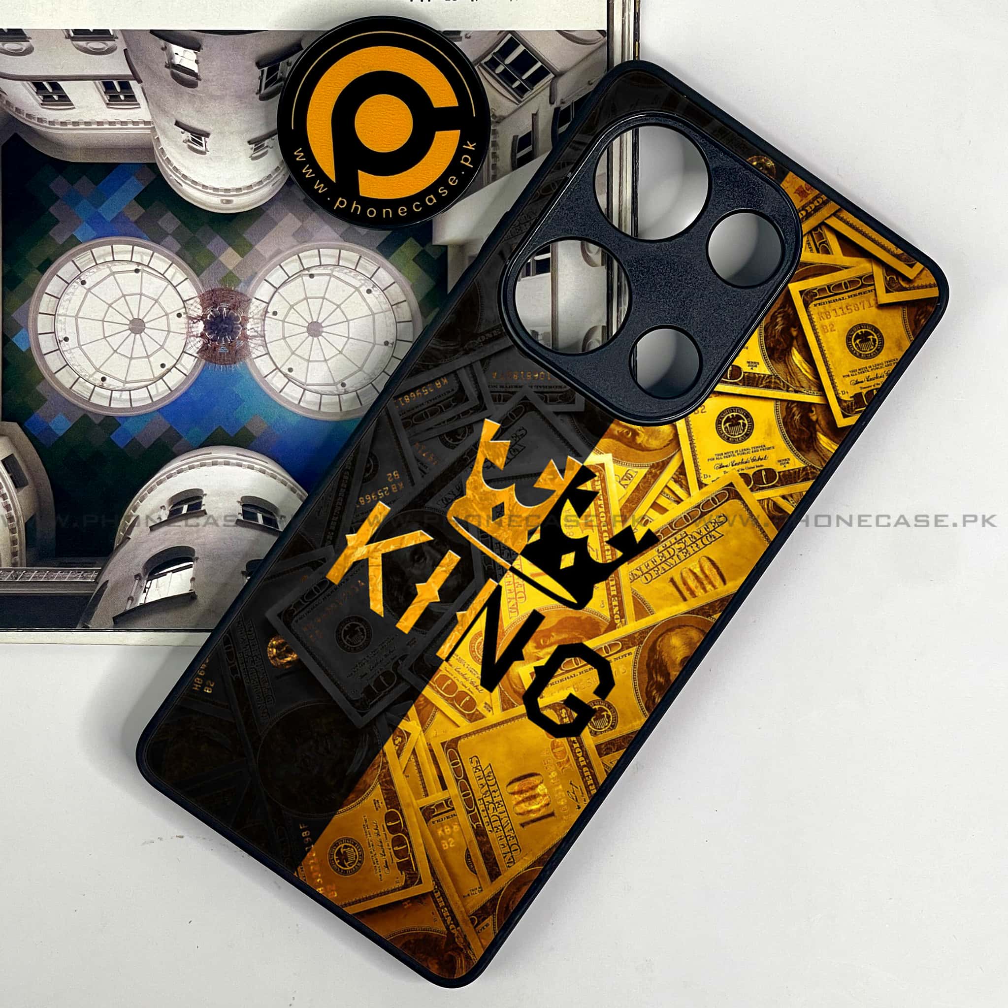 Redmi Note 13 Pro 4G - King Series V 2.0 - Premium Metal Printed soft Bumper shock Proof Case