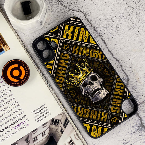Nothing CMF Phone 1 - King Skull Golden - Premium Metal Printed soft Bumper Shock Proof Case