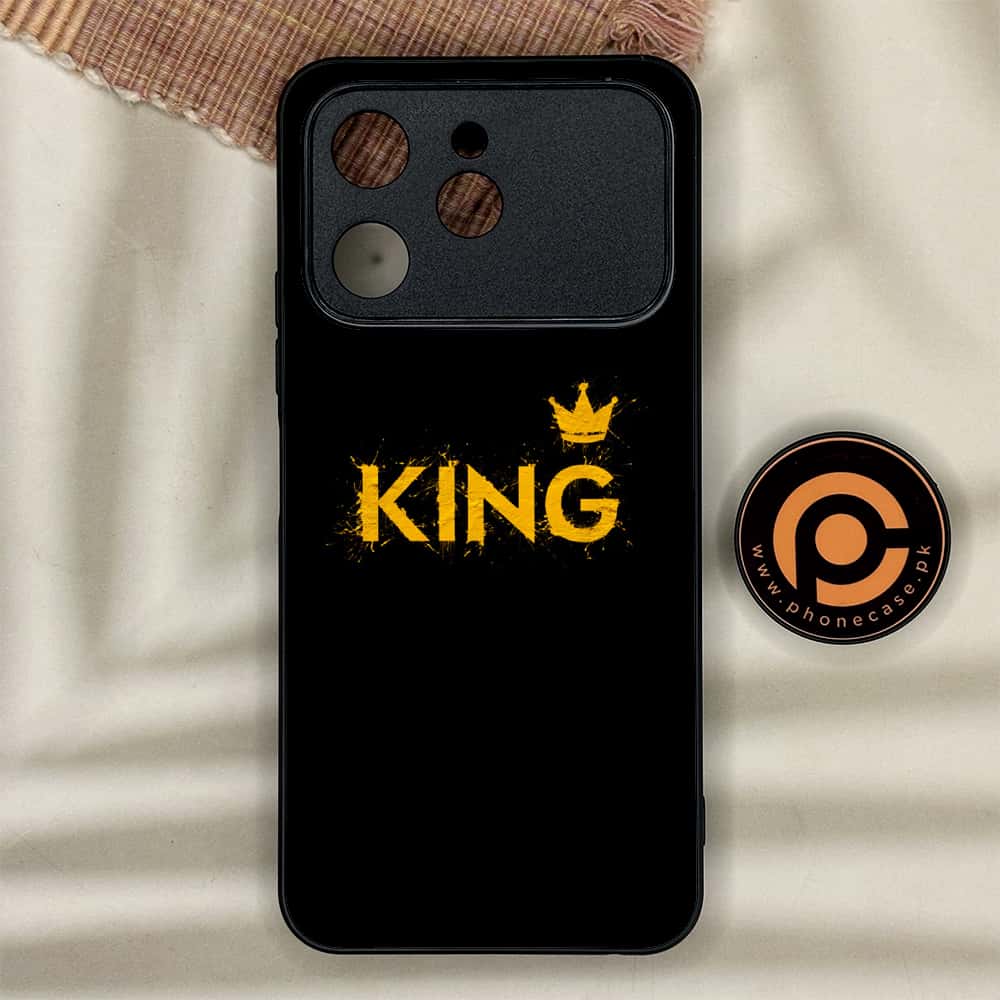Tecno Spark 40 - King 2.0 Series - Premium Metal Printed soft Bumper shock Proof Case