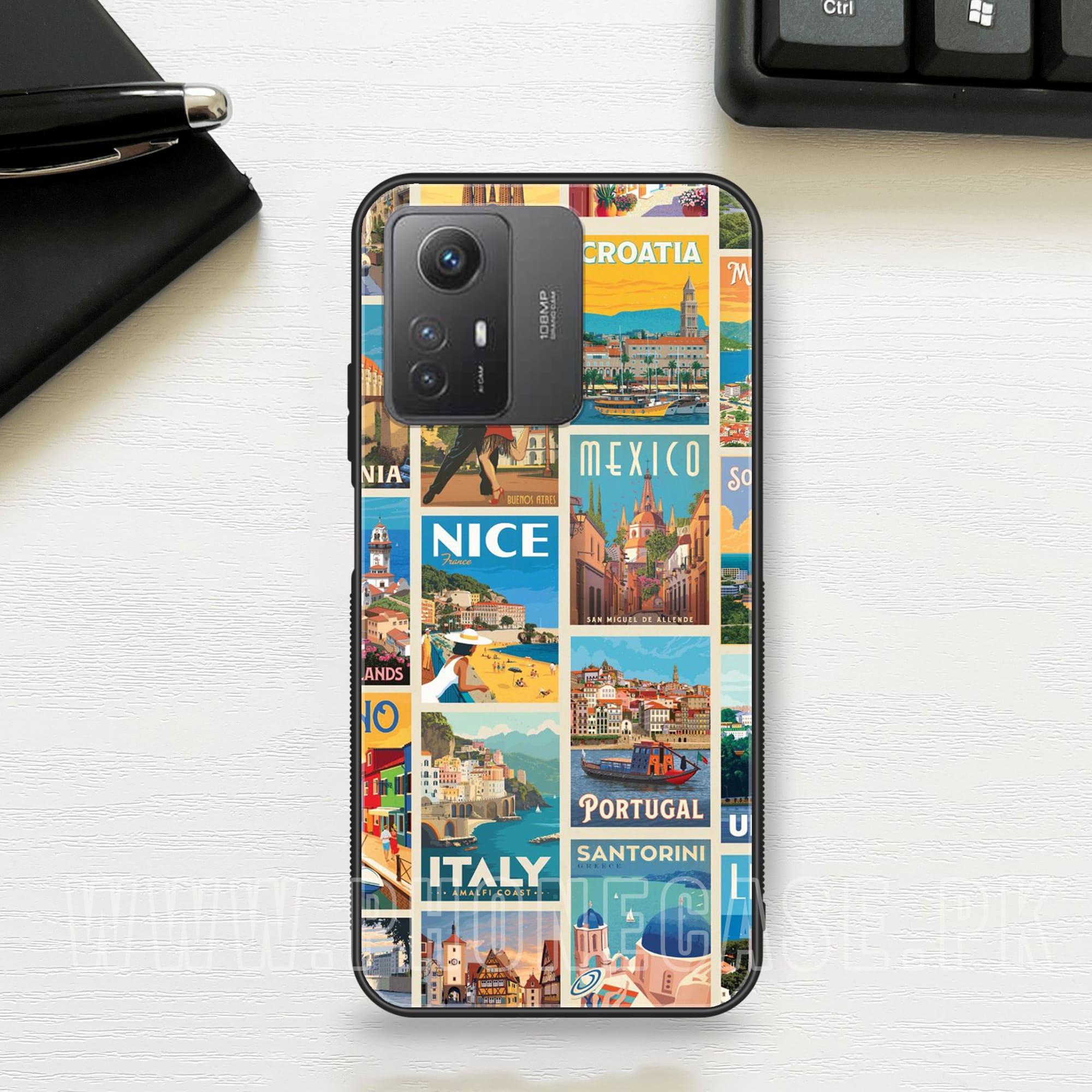 Travel Vision Board - HQ Ultra Shine Premium Glass Phone Case All Models