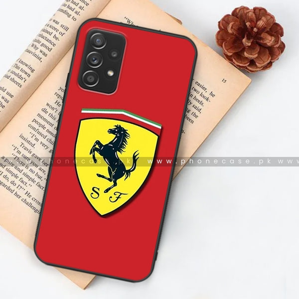 Ferrari In Red Strip Premium Glass Phone Case All Models