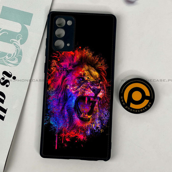 Samsung Galaxy Note 20 - Tiger 2.0 Series - Premium Printed Glass soft Bumper shock Proof Case