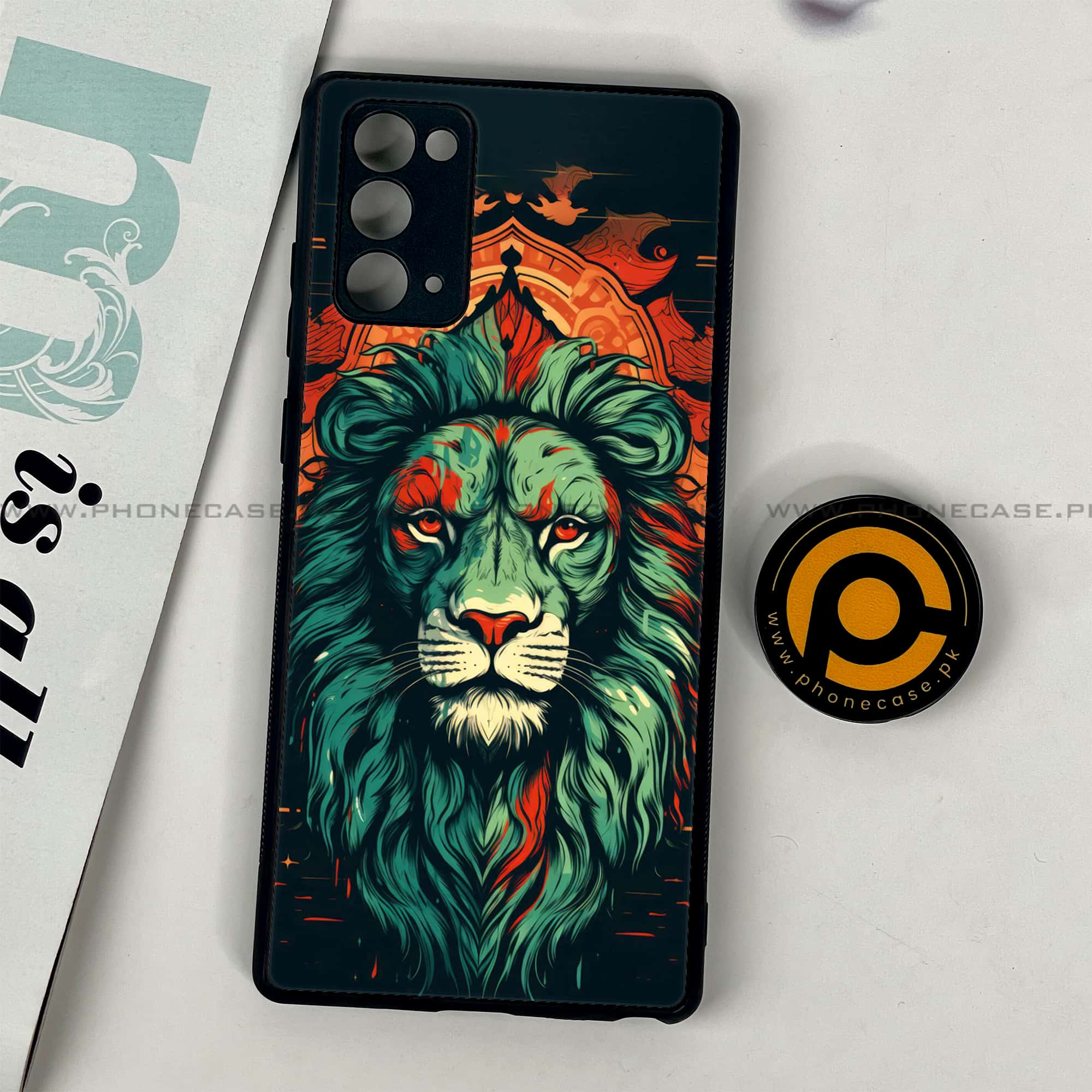 Samsung Galaxy Note 20 - Tiger 2.0 Series - Premium Printed Glass soft Bumper shock Proof Case