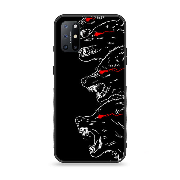 OnePlus 8T - Black Art Design 7 - Premium Printed Glass soft Bumper shock Proof Case CS-14059