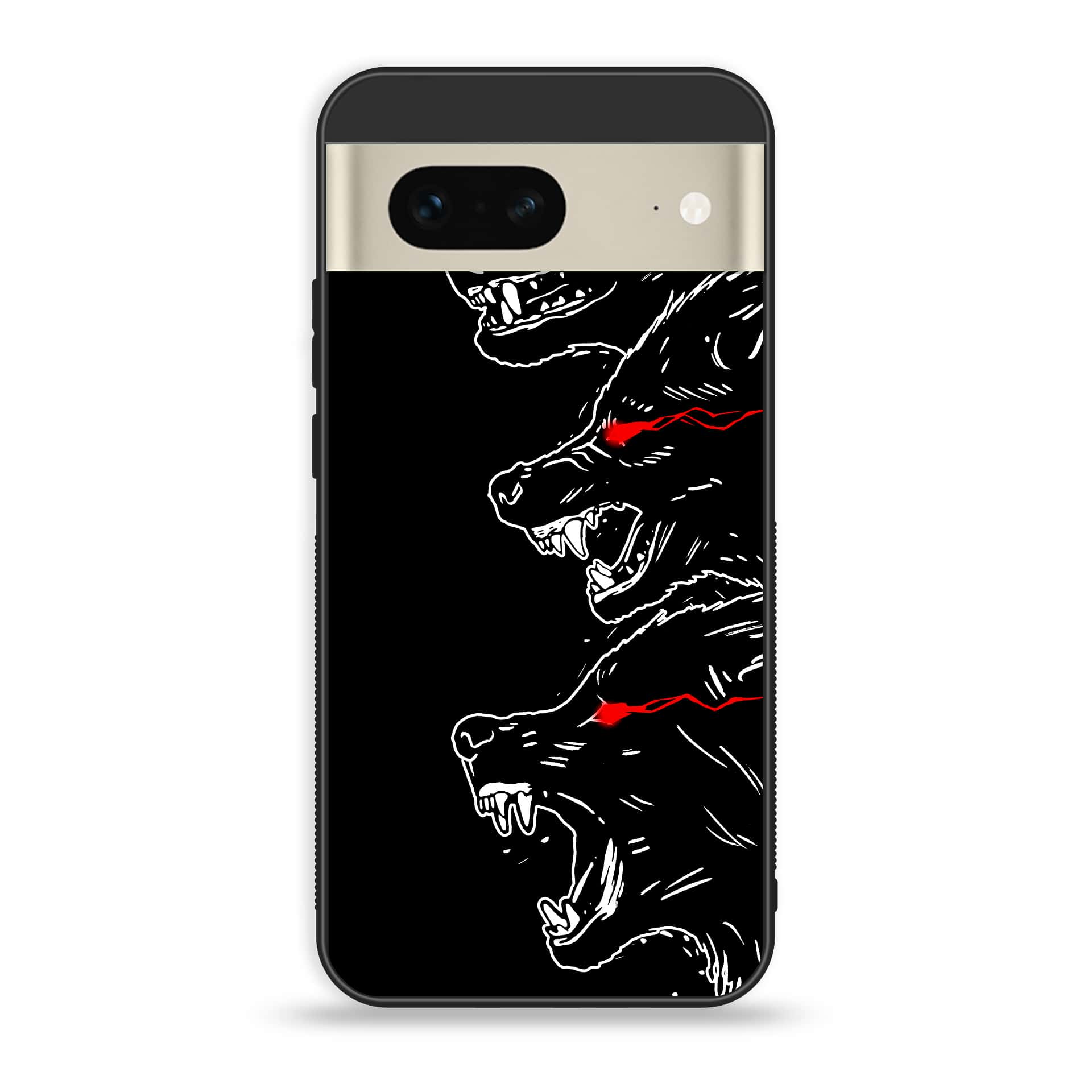 Google Pixel 7a  - Black Art Series - Premium Printed soft Bumper Shock Proof Case
