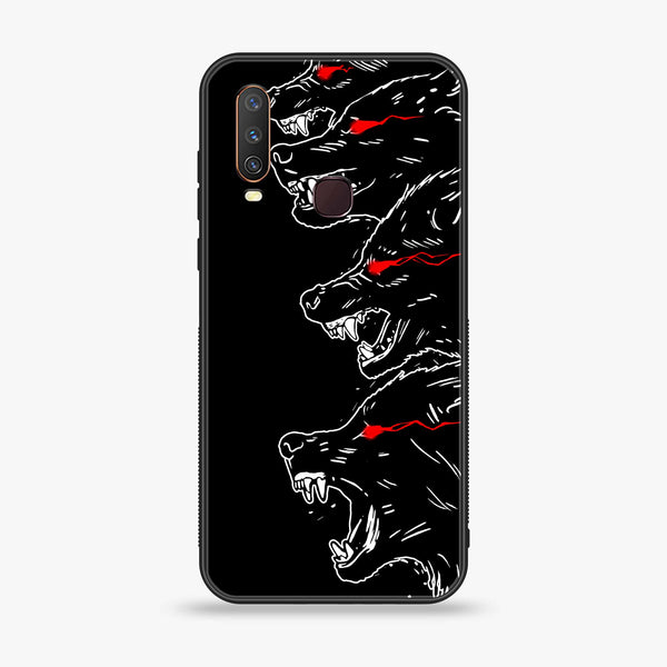 Vivo Y15/Y17 - Black Art Design 7 - Premium Printed Glass soft Bumper shock Proof Case CS-22381