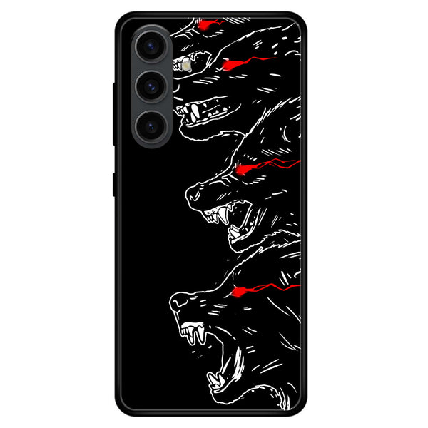 Samsung Galaxy A15 - Black Art Design 7 - Premium Printed Glass soft Bumper shock Proof Case CS-13566