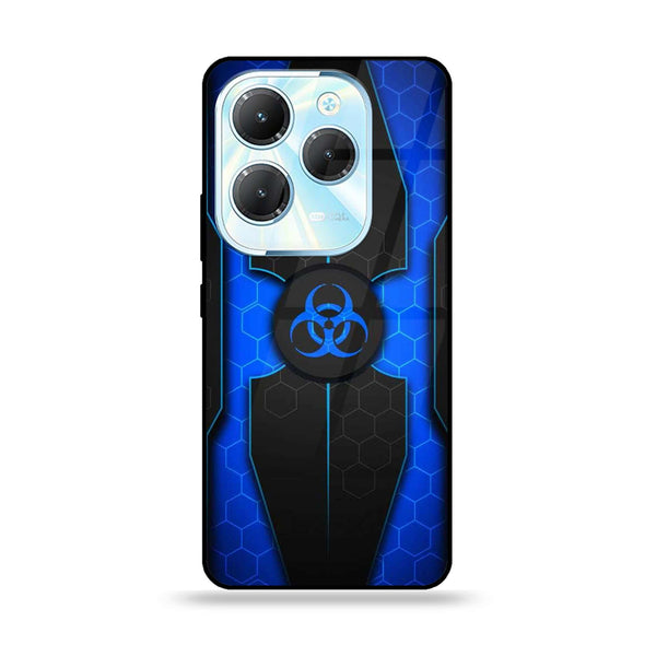 Infinix Hot 40 Pro / Hot 40 - Biohazard Sign Series Design 1 - Premium Metal Printed soft Bumper Shock Proof Case CS-7766-CS-8007