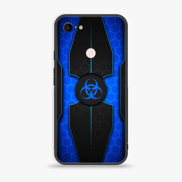 Google Pixel 3 - Biohazard Sign Series - Premium Metal Printed soft Bumper Shock Proof Case