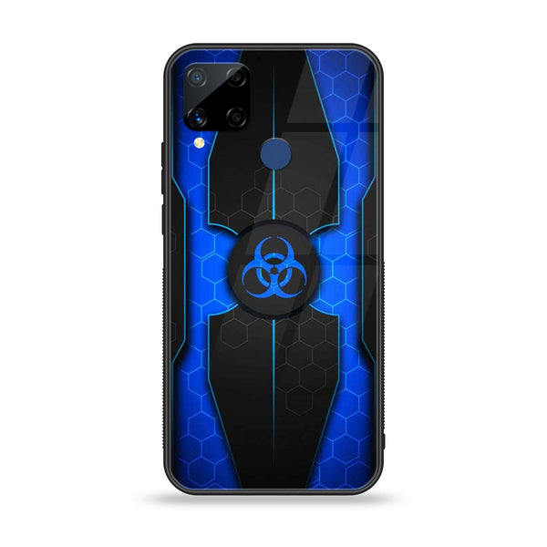 Realme C15 - Biohazard Sign Series - Premium Printed Glass soft Bumper shock Proof Case