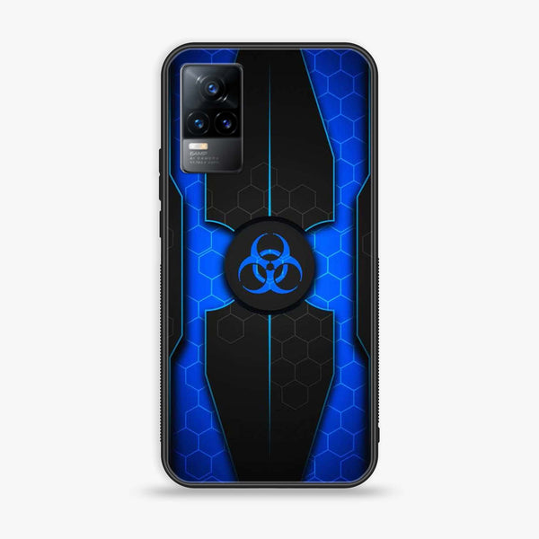 Vivo Y73 2021 - Biohazard Sign Series - Premium Printed Glass soft Bumper shock Proof Case