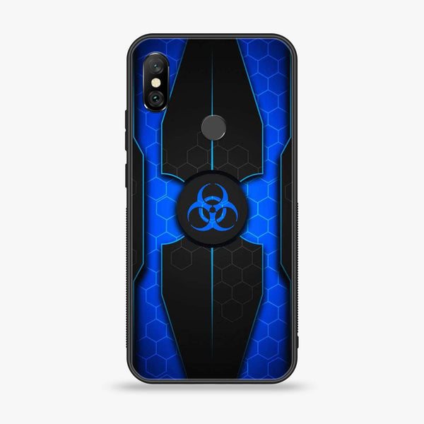 Xiaomi Redmi Note 6 - Biohazard Sign Series  - Premium Printed Glass soft Bumper shock Proof Case