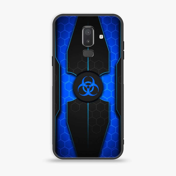 Samsung Galaxy J8 2018 - Biohazard Sign Series - Premium Printed Glass soft Bumper shock Proof Case