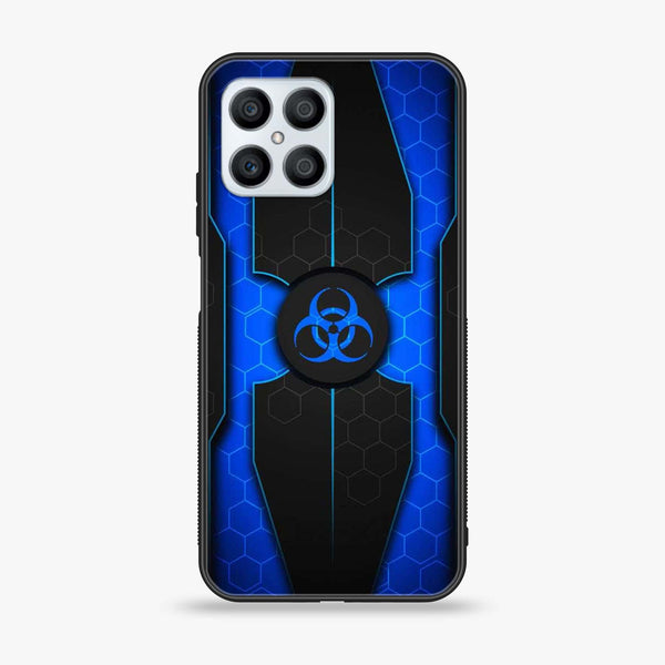 Huawei Honor X8 4G - Biohazard Sign Series Design 1  - Premium Printed Glass soft Bumper shock Proof Case CS-23295