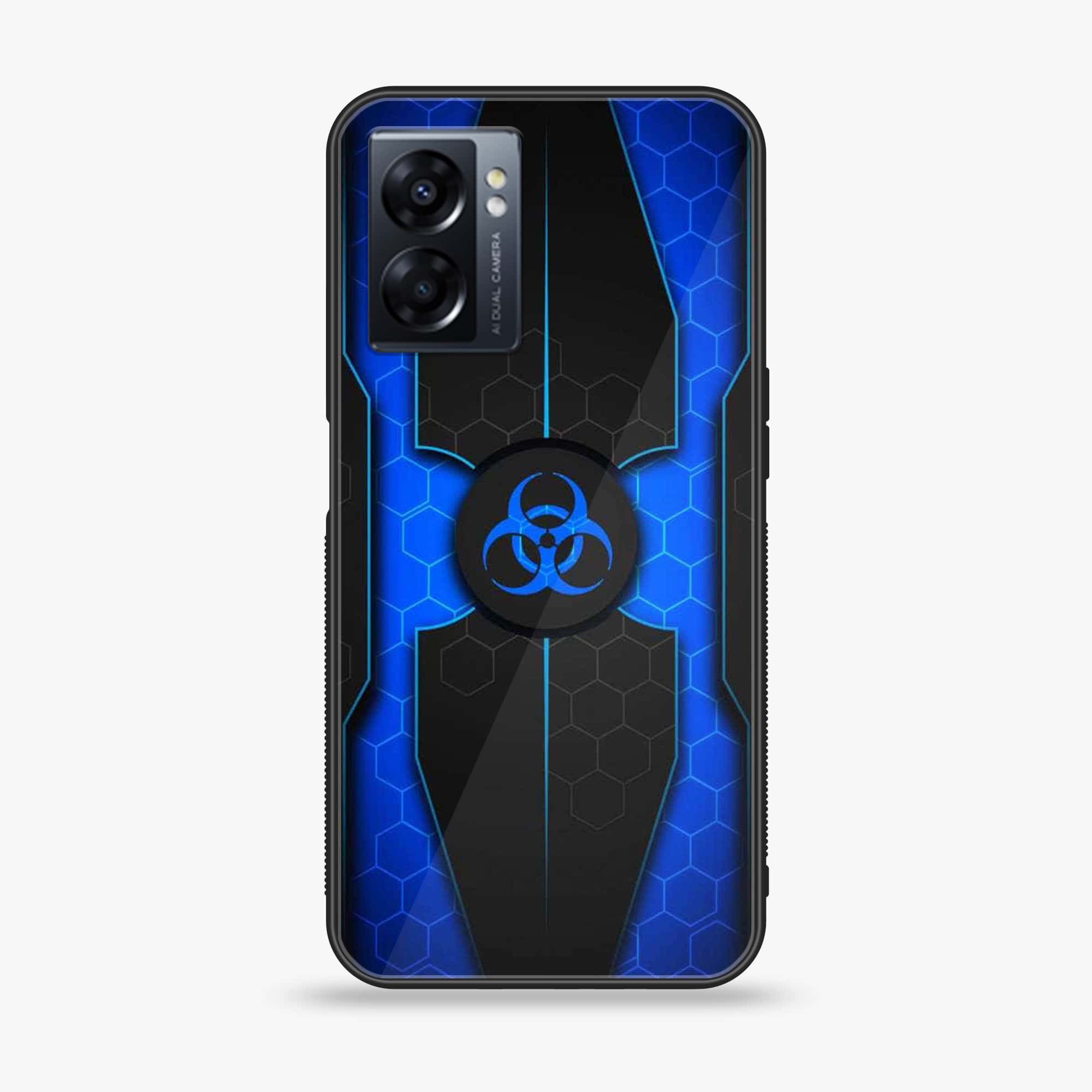 Oppo A77 4G - Biohazard Sign Series - Premium Metal Printed soft Bumper shock Proof Case
