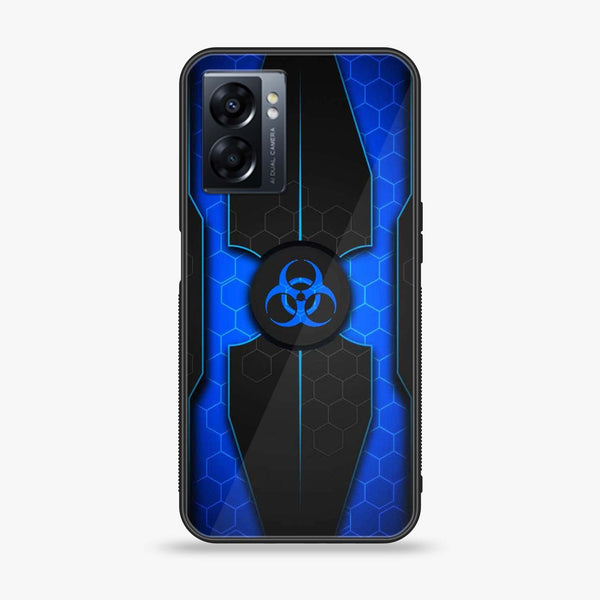 Oppo A77 4G - Biohazard Sign Series - Premium Metal Printed soft Bumper shock Proof Case