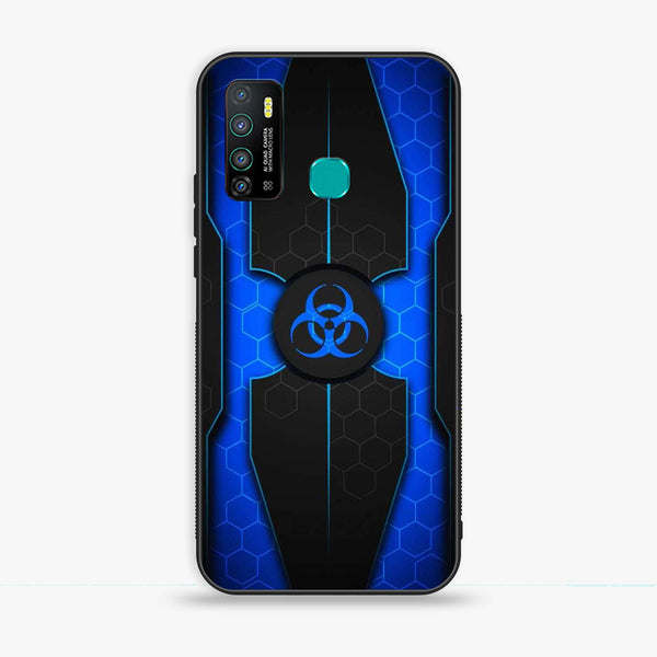 Infinix Hot 9 Play - Biohazard Sign Series - Premium Metal Printed soft Bumper shock Proof Case