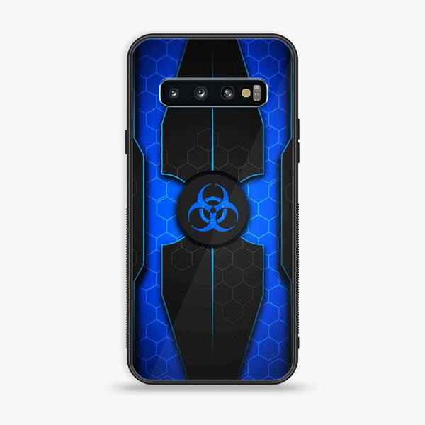 Samsung Galaxy S10 - Biohazard Sign Design 1 - Premium Printed Glass soft Bumper shock Proof Case  CS-34155