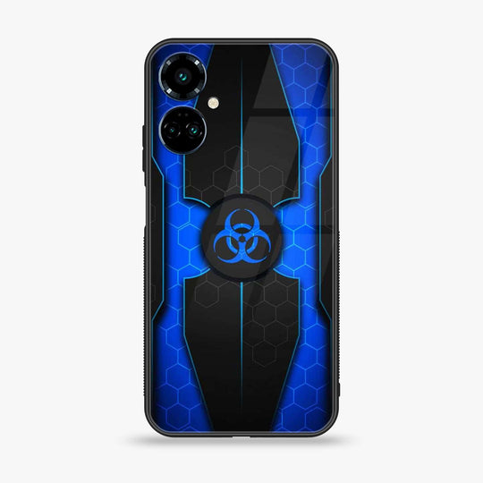 Tecno Camon 19 Biohazard Sign Design 1 Premium Printed Glass soft Bumper shock Proof Case CS-13280