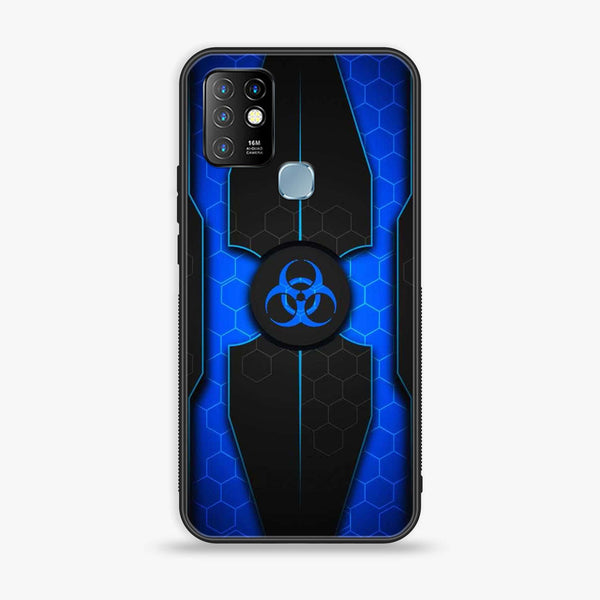 Infinix Hot 10 - Biohazard Sign Design 1- Premium Metal Printed soft Bumper shock Proof Case CS-26815