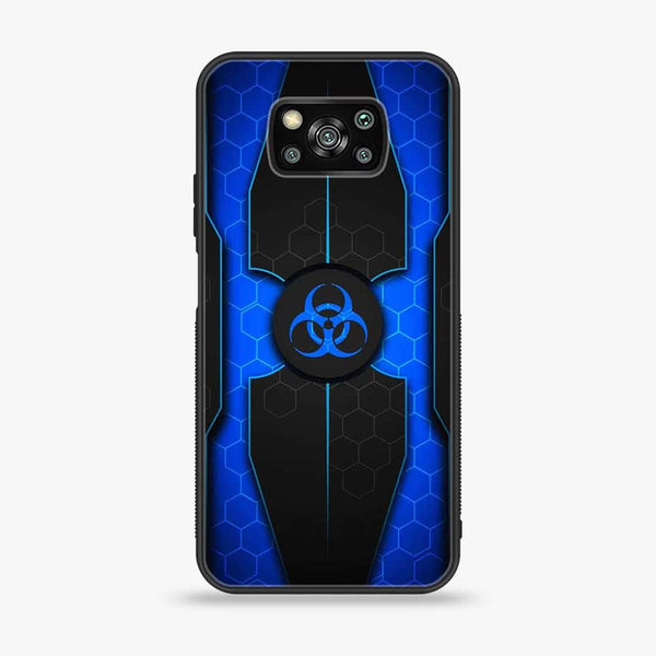 Xiaomi Poco X3 - Biohazard Sign Design 1- Premium Printed Glass soft Bumper shock Proof Case CS-12500