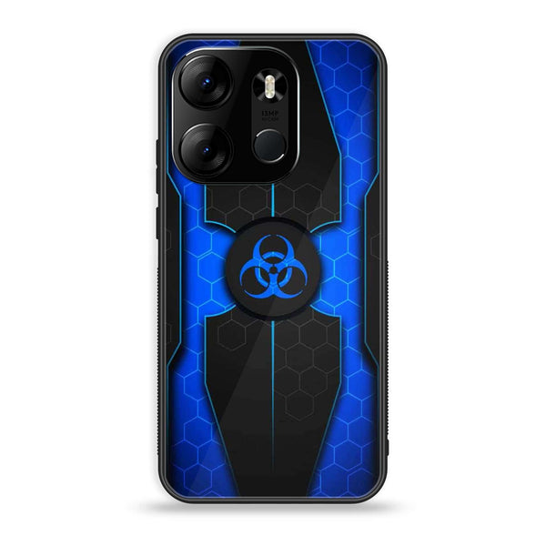 Tecno Spark Go 2023 - Biohazard Sign Series - Premium Printed Glass soft Bumper shock Proof Case