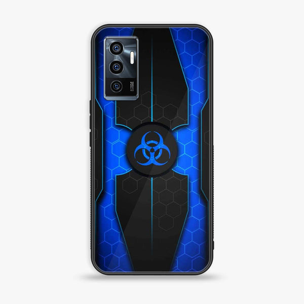 Vivo V23e - Biohazard Sign Series - Premium Printed Glass soft Bumper shock Proof Case