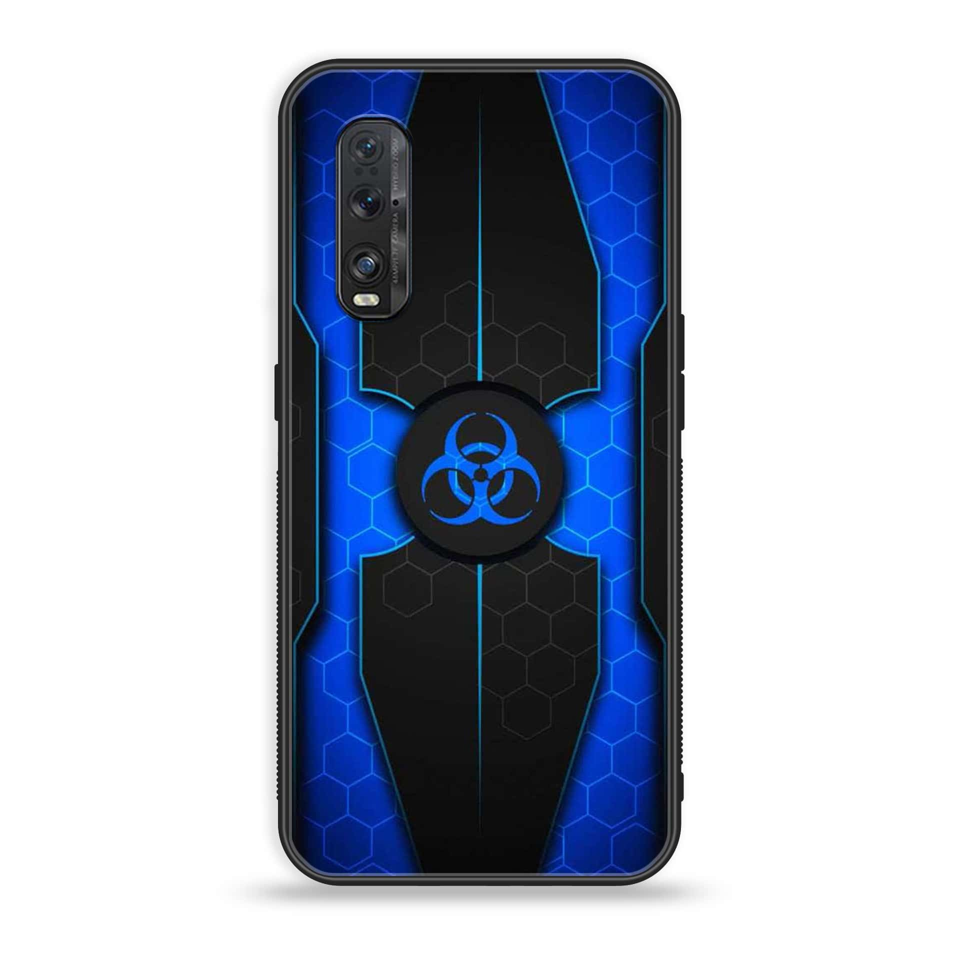 Oppo Find X2 - Biohazard Sign Series - Premium Printed Glass soft Bumper shock Proof Case