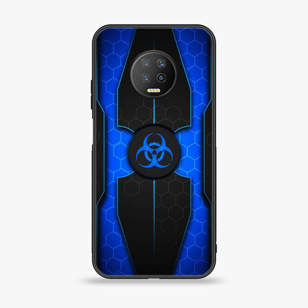 Infinix Note 7 - Biohazard Sign Series - Premium Printed Glass soft Bumper shock Proof Case