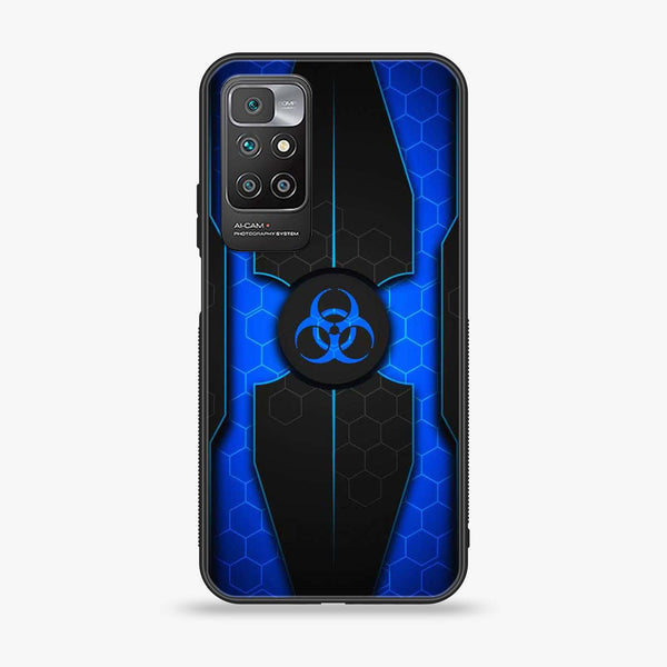 Redmi 10 4G/ Redmi 10 Prime  - Biohazard Sign Design 1 - Soft Bumper shock Proof Glass Case CS-35294