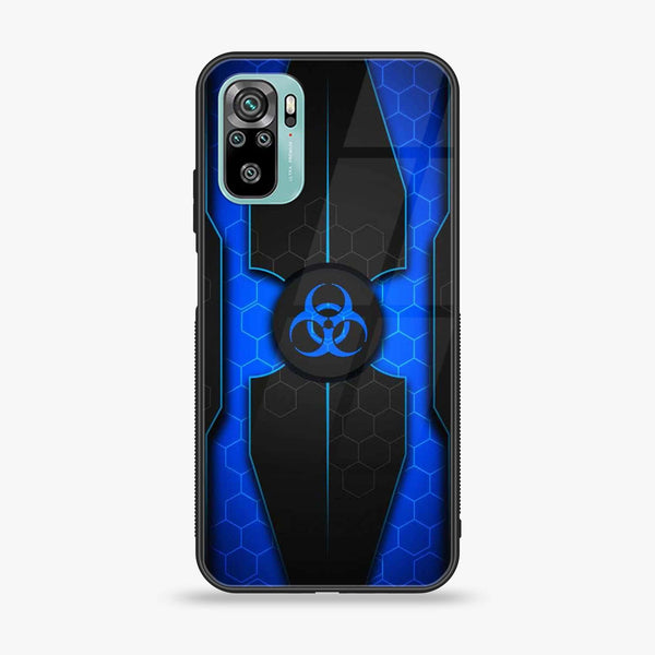 Xiaomi Redmi Note 10/ Redmi note 10s -Biohazard Sign Design 1  - Premium Printed Glass soft Bumper shock Proof Case CS-37210