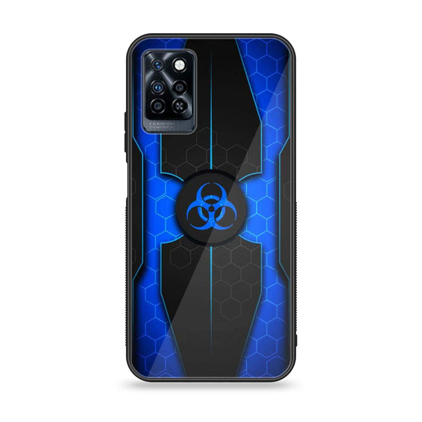 Infinix Note 10 Pro - Biohazard Sign Design 1- Premium Printed Glass soft Bumper shock Proof Case CS-39421