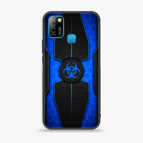 Infinix Smart 5 - Biohazard Sign Series - Premium Printed Glass soft Bumper shock Proof Case