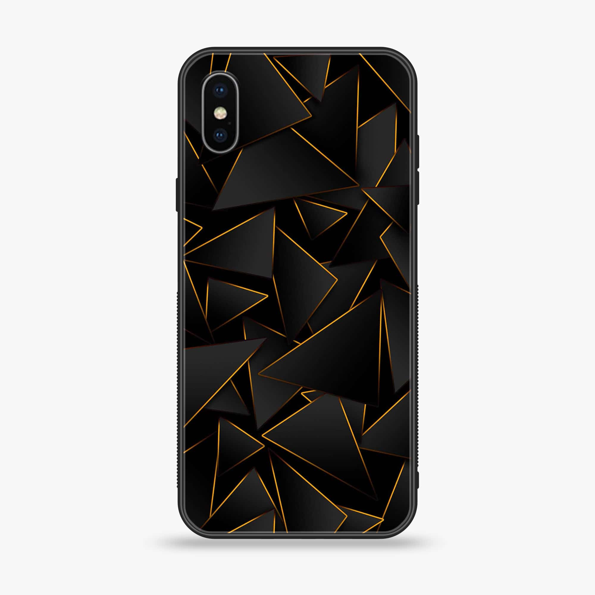 iPhone X/XS - 3D Designs - Premium Printed Glass soft Bumper shock Proof Case