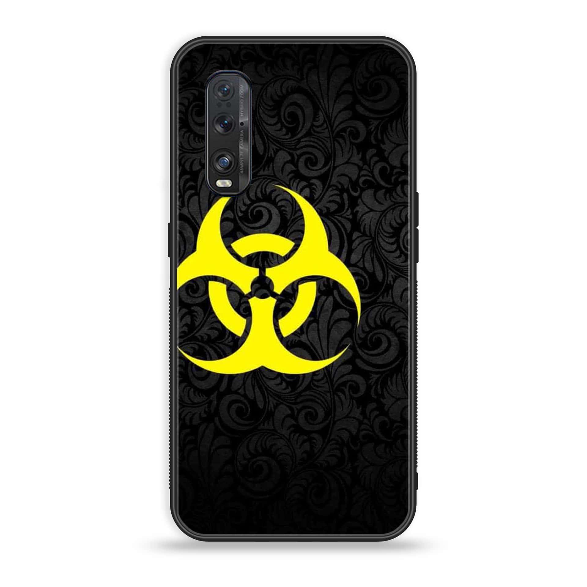 Oppo Find X2 - Biohazard Sign Series - Premium Printed Glass soft Bumper shock Proof Case