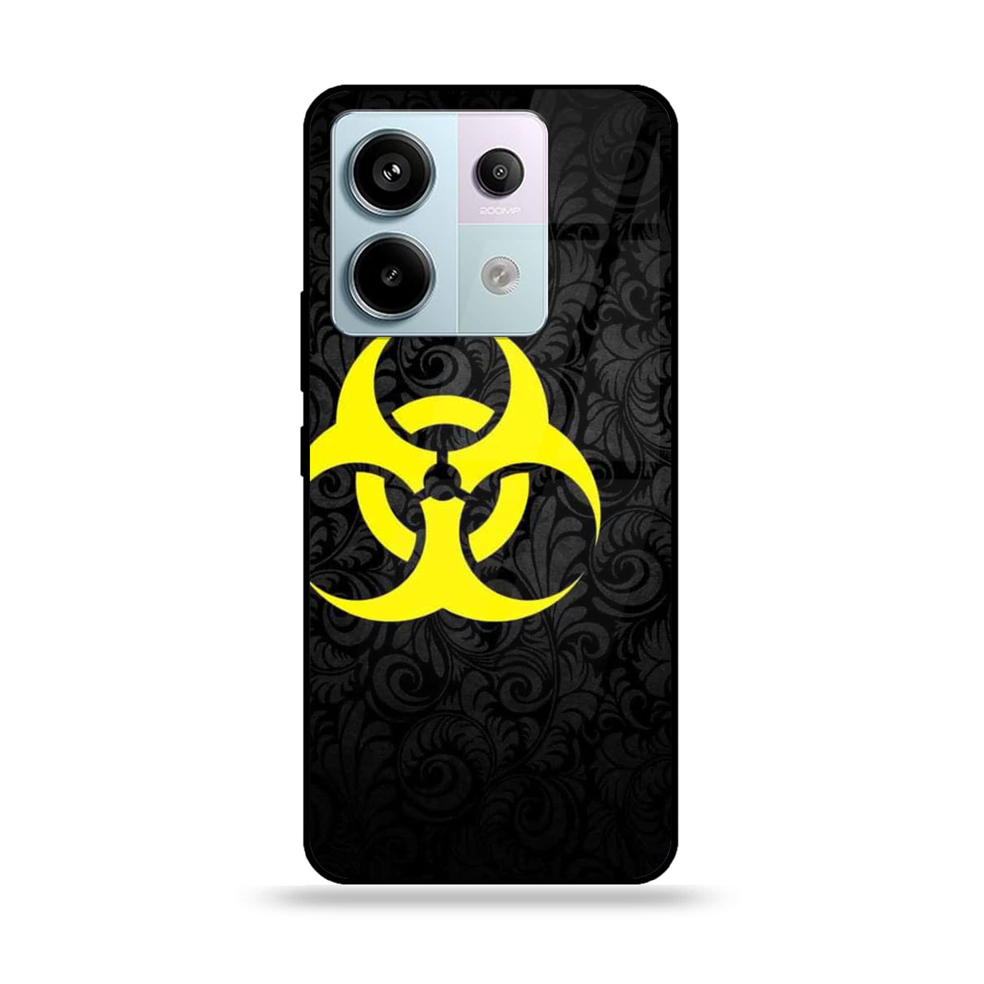 Redmi Note 13 Pro 4G - Biohazard Sign Series - Premium Printed Glass soft Bumper shock Proof Case