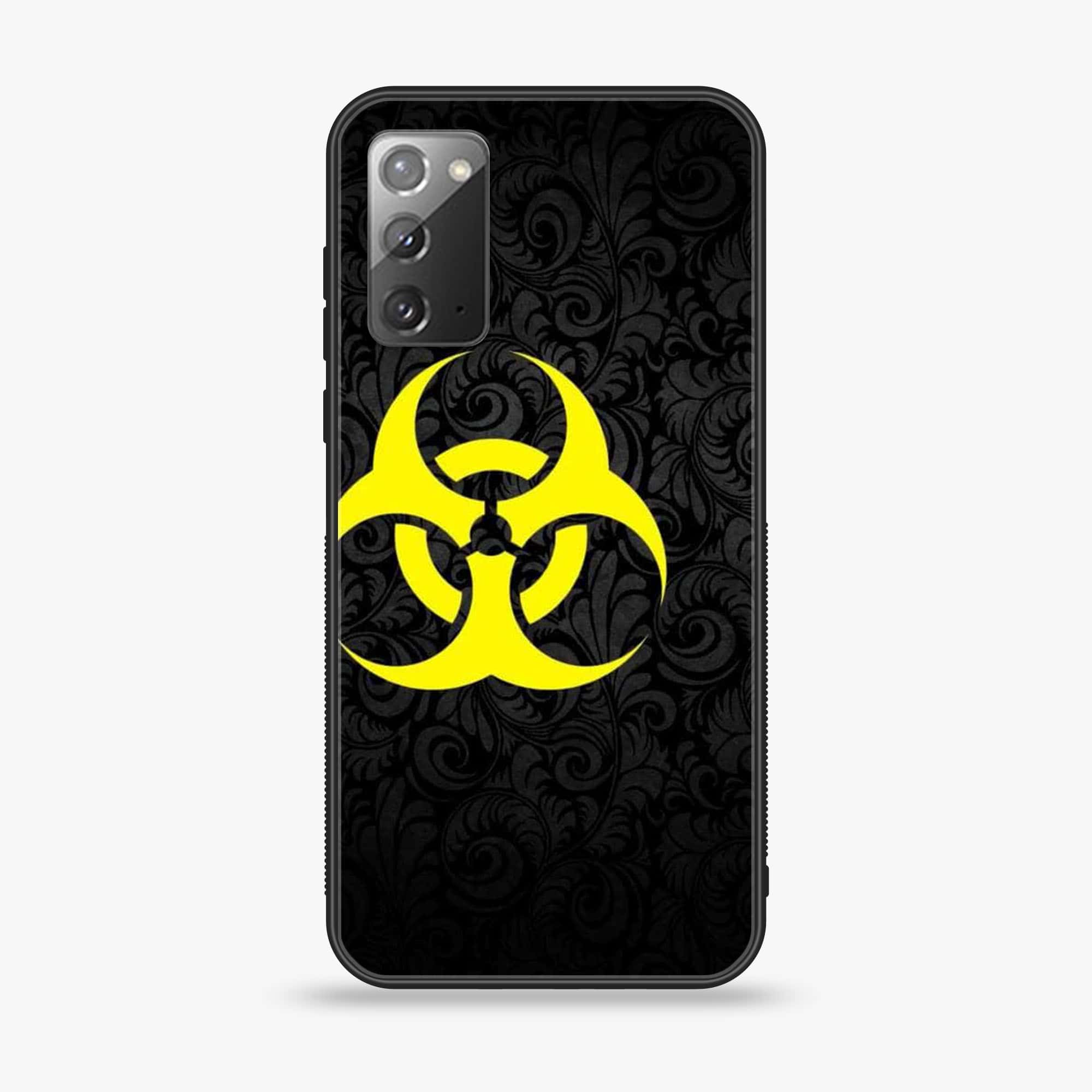 Samsung Galaxy Note 20 - Biohazard Sign Series - Premium Printed Glass soft Bumper shock Proof Case