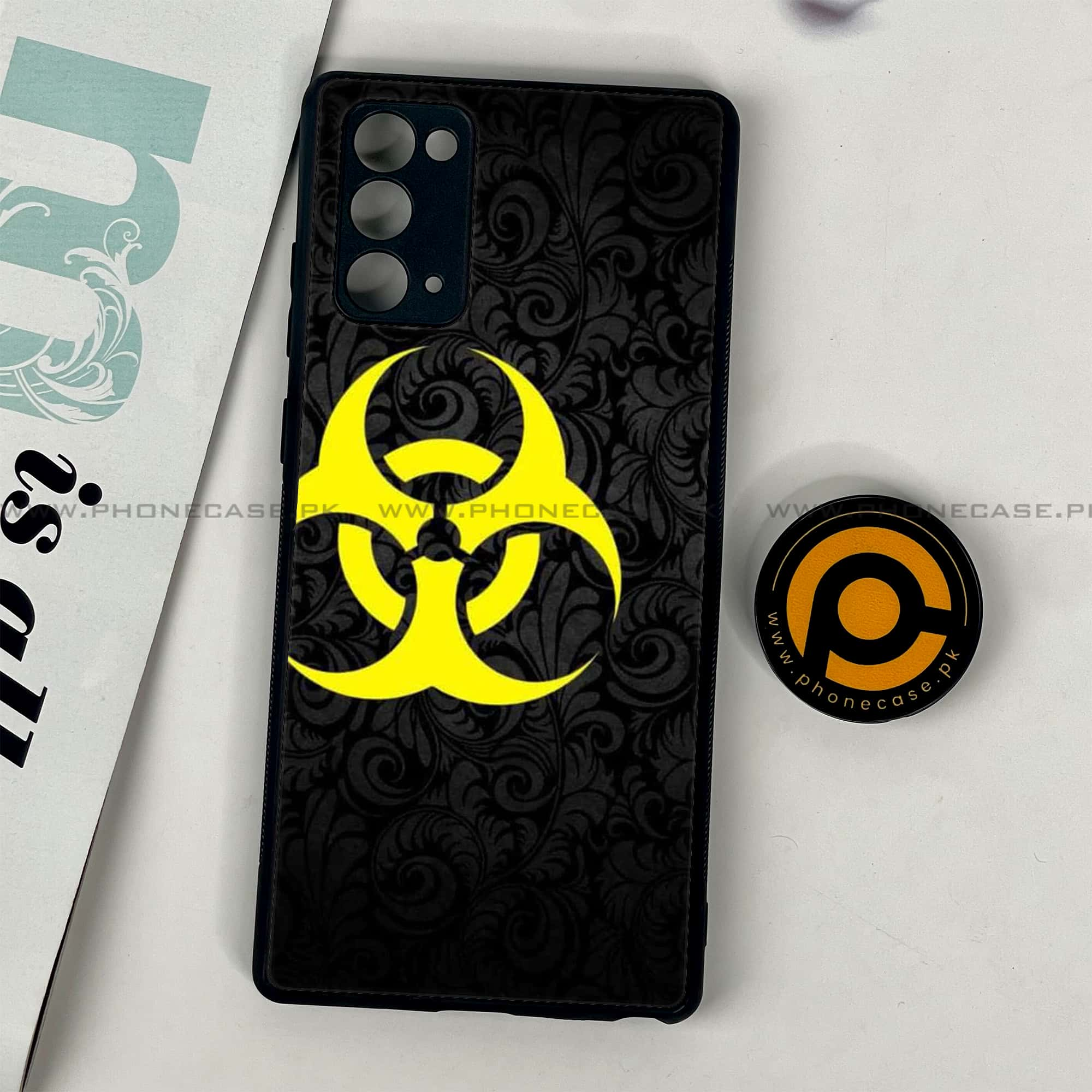 Samsung Galaxy Note 20 - Biohazard Sign Series - Premium Printed Glass soft Bumper shock Proof Case